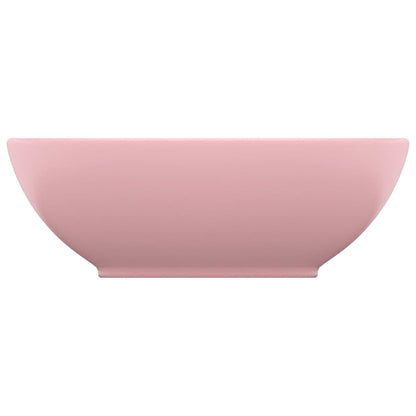 Wastafel Ovaal 40X33 Cm Keramiek Matroze matte pink