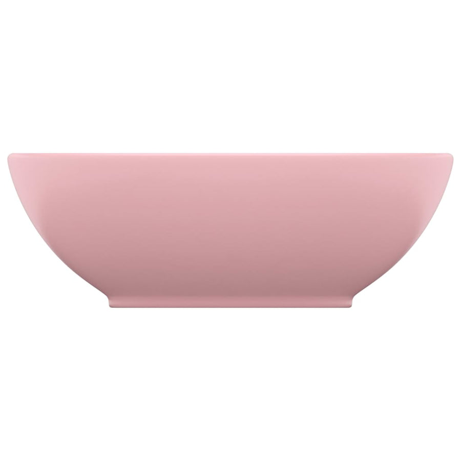 Wastafel Ovaal 40X33 Cm Keramiek Matroze matte pink