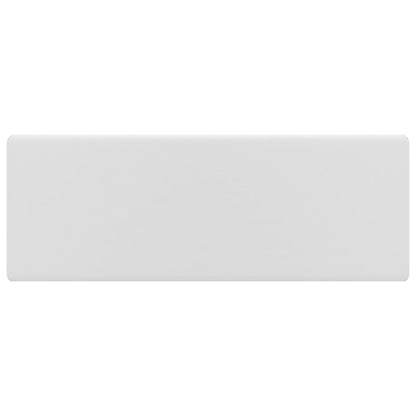 Wastafel Met Overloop Vierkant 41X41 Cm Keramiek Matwit matte white