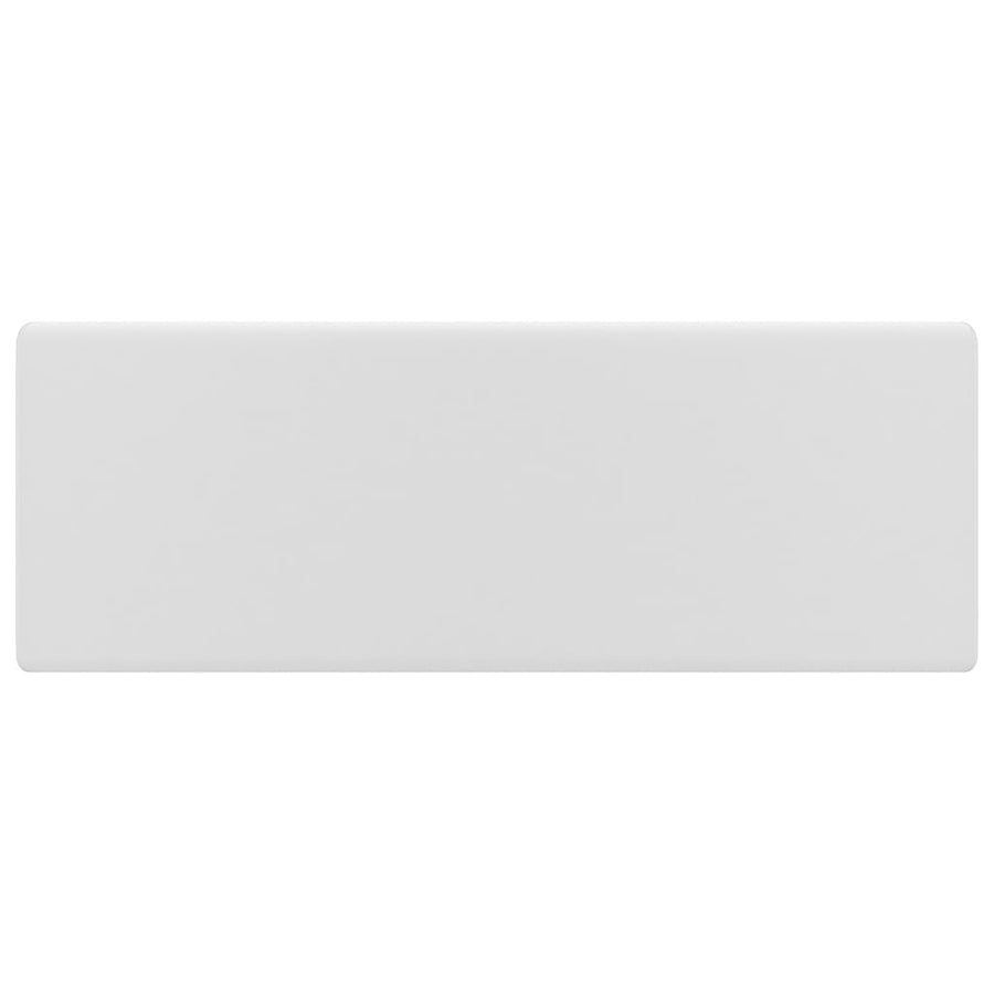 Wastafel Met Overloop Vierkant 41X41 Cm Keramiek Matwit matte white