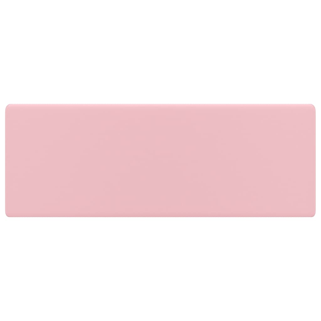 Wastafel Met Overloop Vierkant 41X41 Cm Keramiek Matroze matte pink