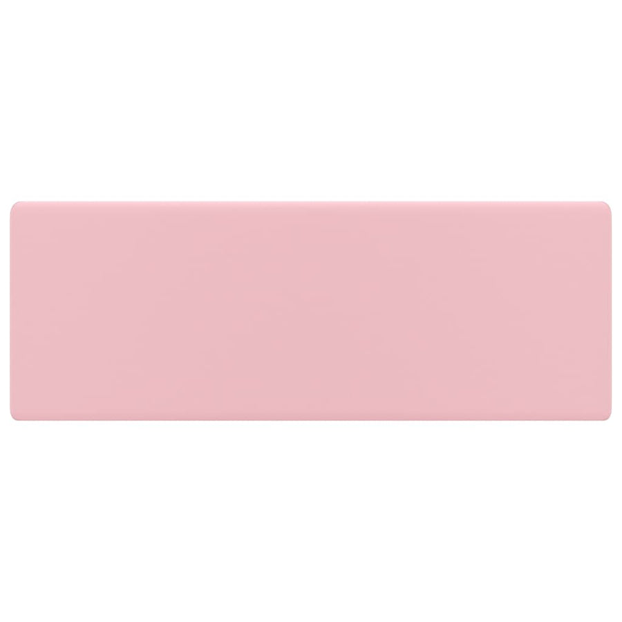 Wastafel Met Overloop Vierkant 41X41 Cm Keramiek Matroze matte pink