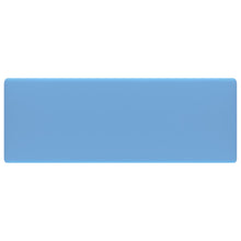 Wastafel met overloop vierkant 41x41 cm keramiek mat lichtblauw matte light blue