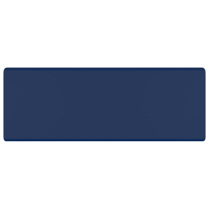 Wastafel met overloop vierkant 41x41cm keramiek mat donkerblauw matte dark blue