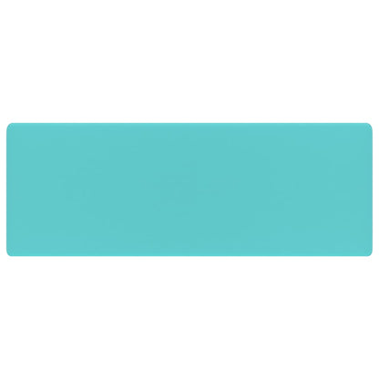 Wastafel met overloop vierkant 41x41 cm keramiek mat lichtgroen matte light green