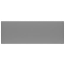 Wastafel met overloop vierkant 41x41 cm keramiek mat lichtgrijs matte light grey