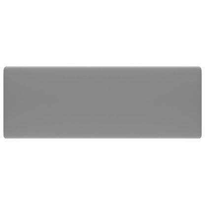 Wastafel met overloop vierkant 41x41 cm keramiek mat lichtgrijs matte light grey