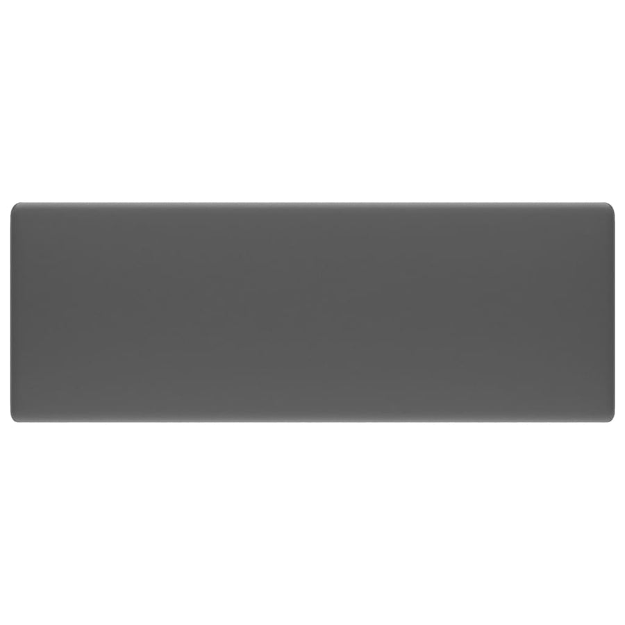 Wastafel met overloop vierkant 41x41cm keramiek mat donkergrijs matte dark grey