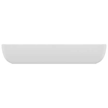 Wastafel Rechthoekig 71X38 Cm Keramiek Matwit matte white