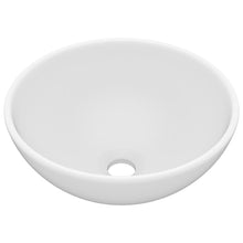 Wastafel Rond 32,5X14 Cm Keramiek Matwit matte white