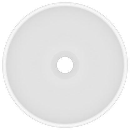 Wastafel Rond 32,5X14 Cm Keramiek Matwit matte white
