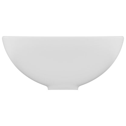 Wastafel Rond 32,5X14 Cm Keramiek Matwit matte white