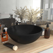 Washbasin round 32.5x14 cm ceramic matt black