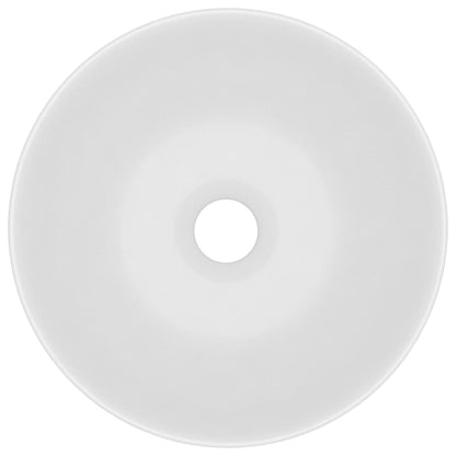 Wastafel Rond Keramiek Matwit matte white