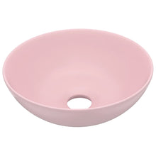 Wastafel rond keramiek matroze matte pink