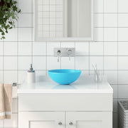 Washbasin round ceramic light green