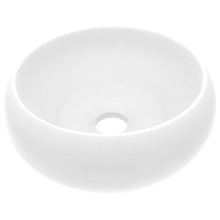 Wastafel Rond 40X15 Cm Keramiek Matwit matte white