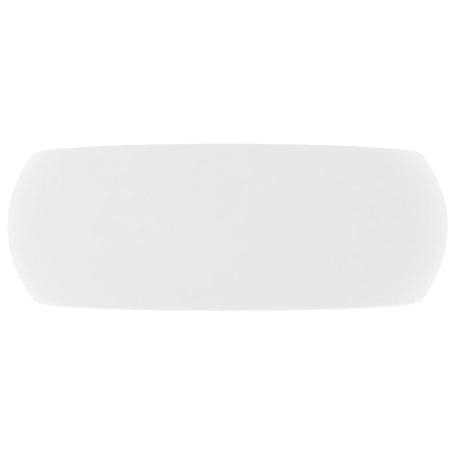 Wastafel Rond 40X15 Cm Keramiek Matwit matte white