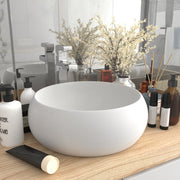 Wastafel rond 40x15 cm matwit keramiek