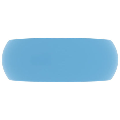 Wastafel Rond 40X15 Cm Keramiek Mat Lichtblauw matte light blue