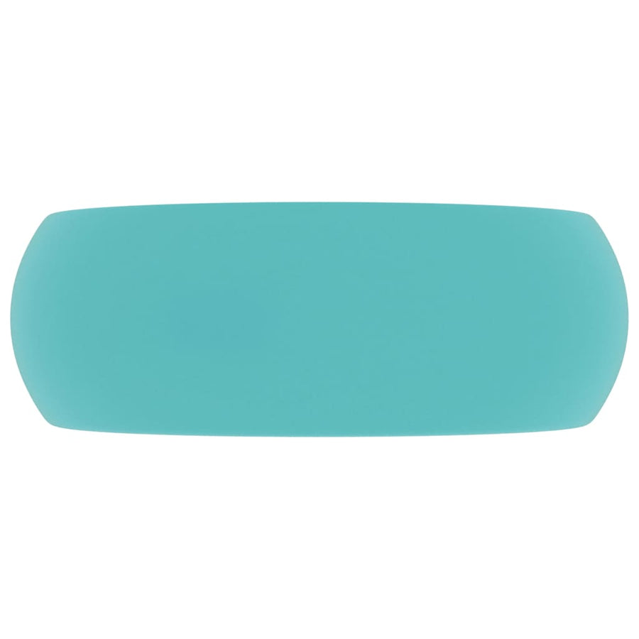 Wastafel Rond 40X15 Cm Keramiek Mat Lichtgroen matte light green