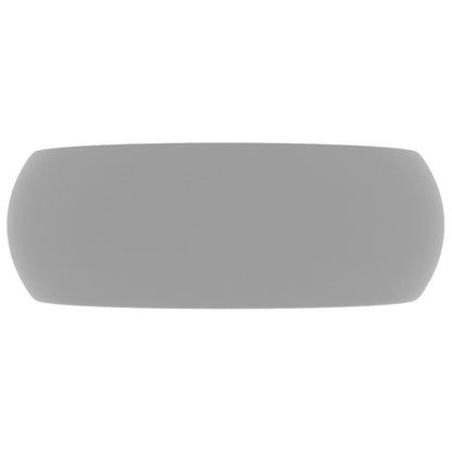 Wastafel Rond 40X15 Cm Keramiek Mat Lichtgrijs matte light grey