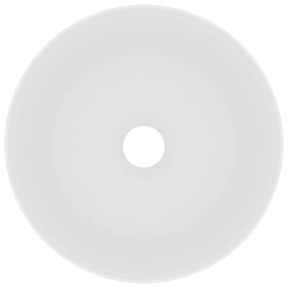 Wastafel Rond 40X15 Cm Keramiek Matwit matte white