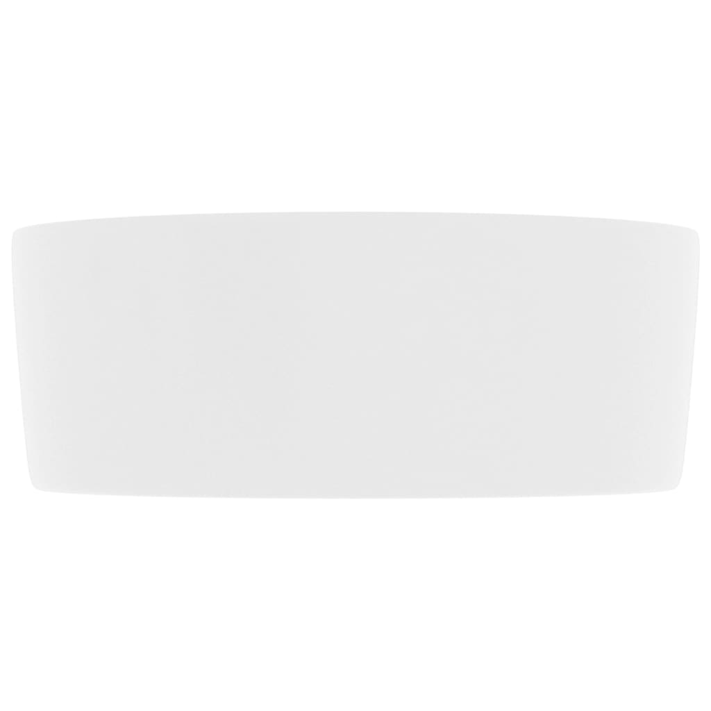 Wastafel Rond 40X15 Cm Keramiek Matwit matte white