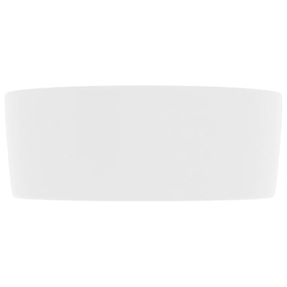 Wastafel Rond 40X15 Cm Keramiek Matwit matte white