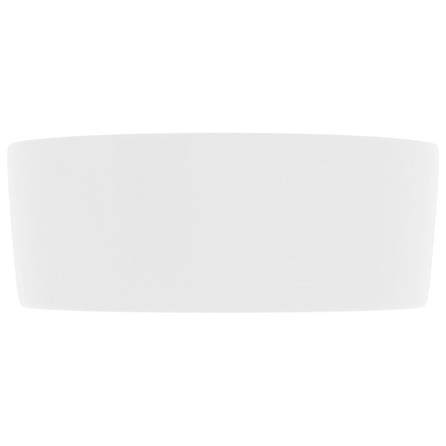 Wastafel Rond 40X15 Cm Keramiek Matwit matte white