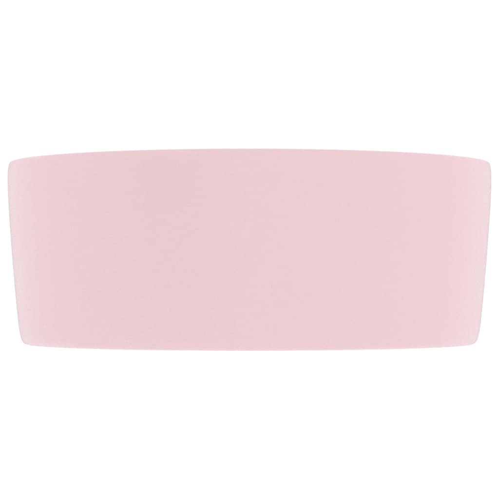 Wastafel rond 40x15 cm keramiek matroze matte pink
