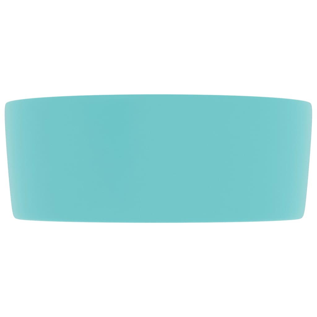 Wastafel rond 40x15 cm keramiek mat lichtgroen matte light green