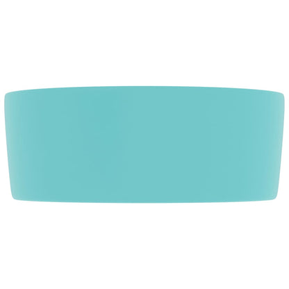 Wastafel rond 40x15 cm keramiek mat lichtgroen matte light green