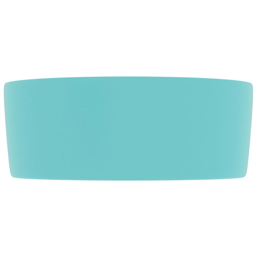 Wastafel rond 40x15 cm keramiek mat lichtgroen matte light green