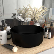 Countertop basin round 40x15 cm ceramic matt black