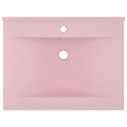 Wastafel Met Kraangat 60X46 Cm Keramiek Matroze matte pink
