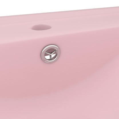 Wastafel Met Kraangat 60X46 Cm Keramiek Matroze matte pink