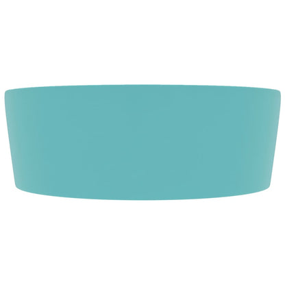 Wastafel Met Overloop 36X13 Cm Keramiek Mat Lichtgroen matlichtgroen