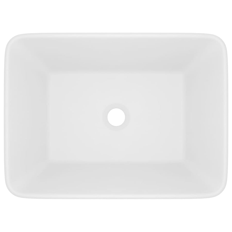 Wastafel 41X30X12 Cm Keramiek Matwit matte white