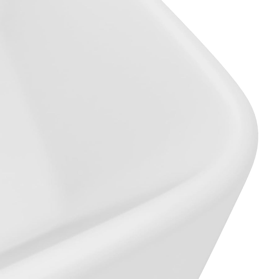 Wastafel 41X30X12 Cm Keramiek Matwit matte white