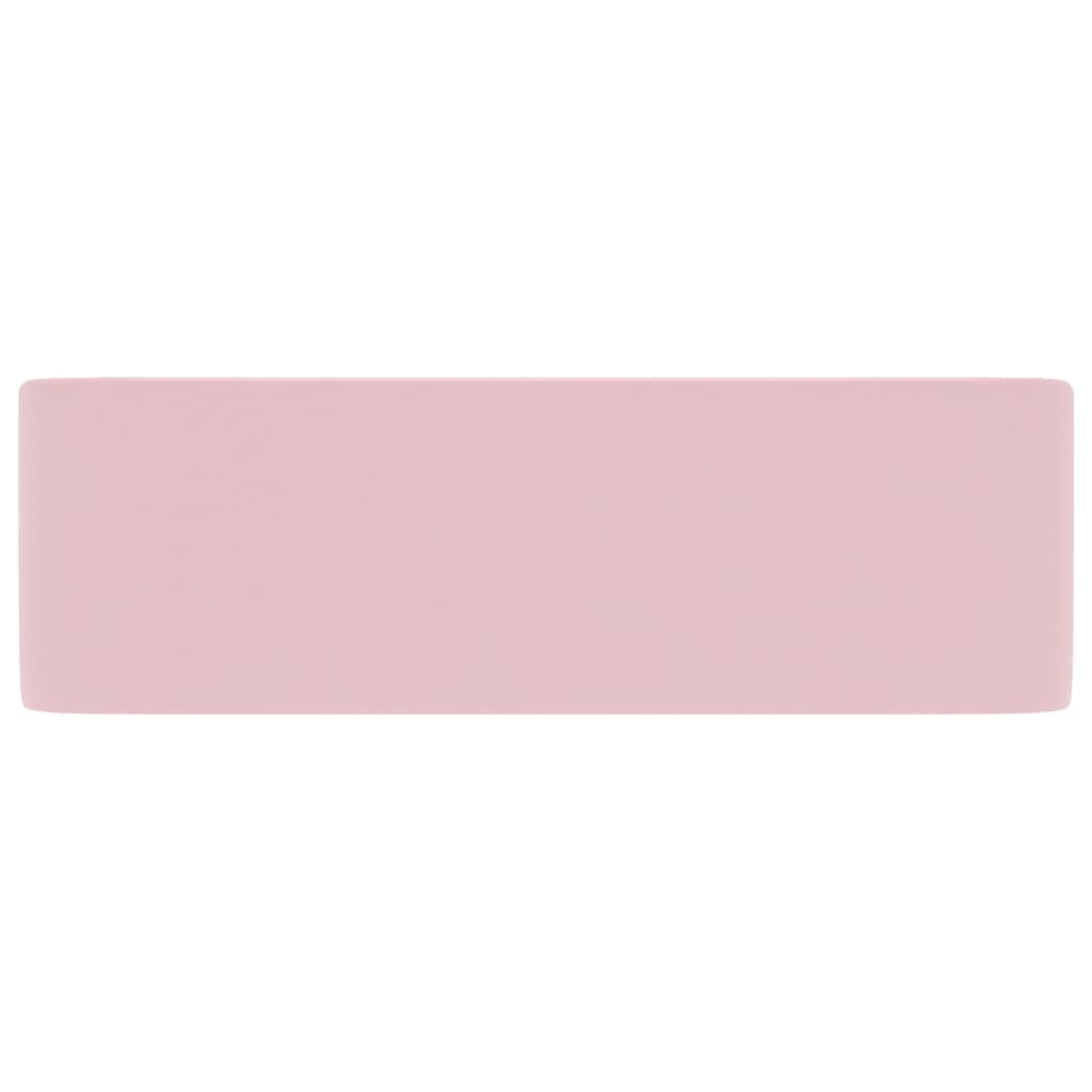 Wastafel 41x30x12 cm keramiek matroze matte pink