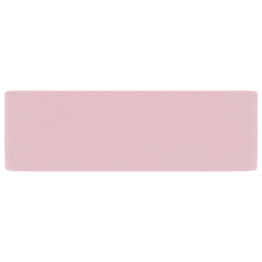Wastafel 41x30x12 cm keramiek matroze matte pink