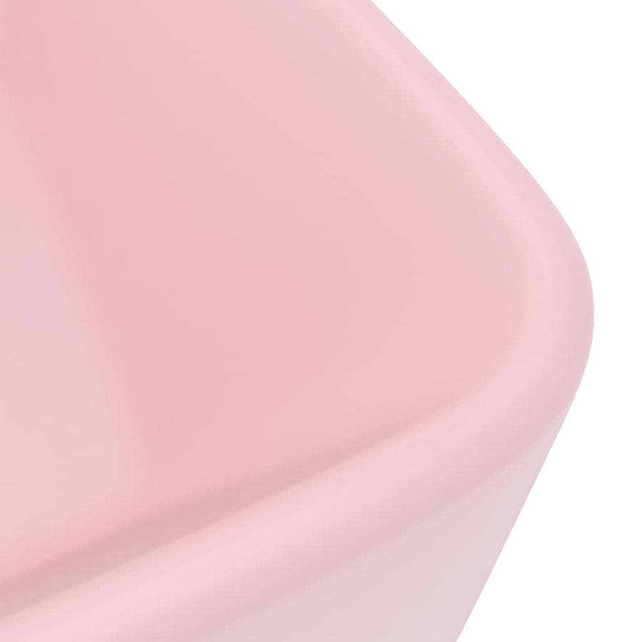 Wastafel 41x30x12 cm keramiek matroze matte pink