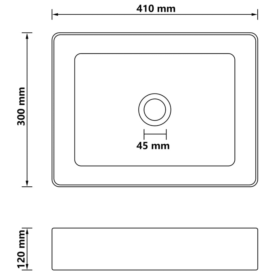 Wastafel 41x30x12 cm keramiek matroze matte pink