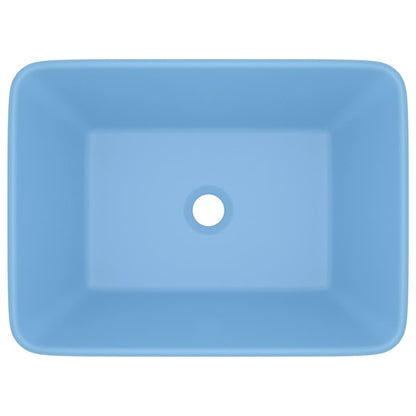 Wastafel 41x30x12 cm keramiek mat lichtblauw matte light blue