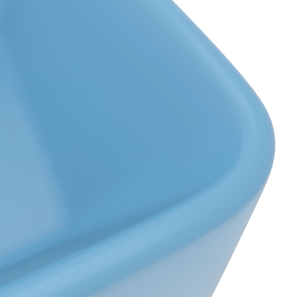Wastafel 41x30x12 cm keramiek mat lichtblauw matte light blue