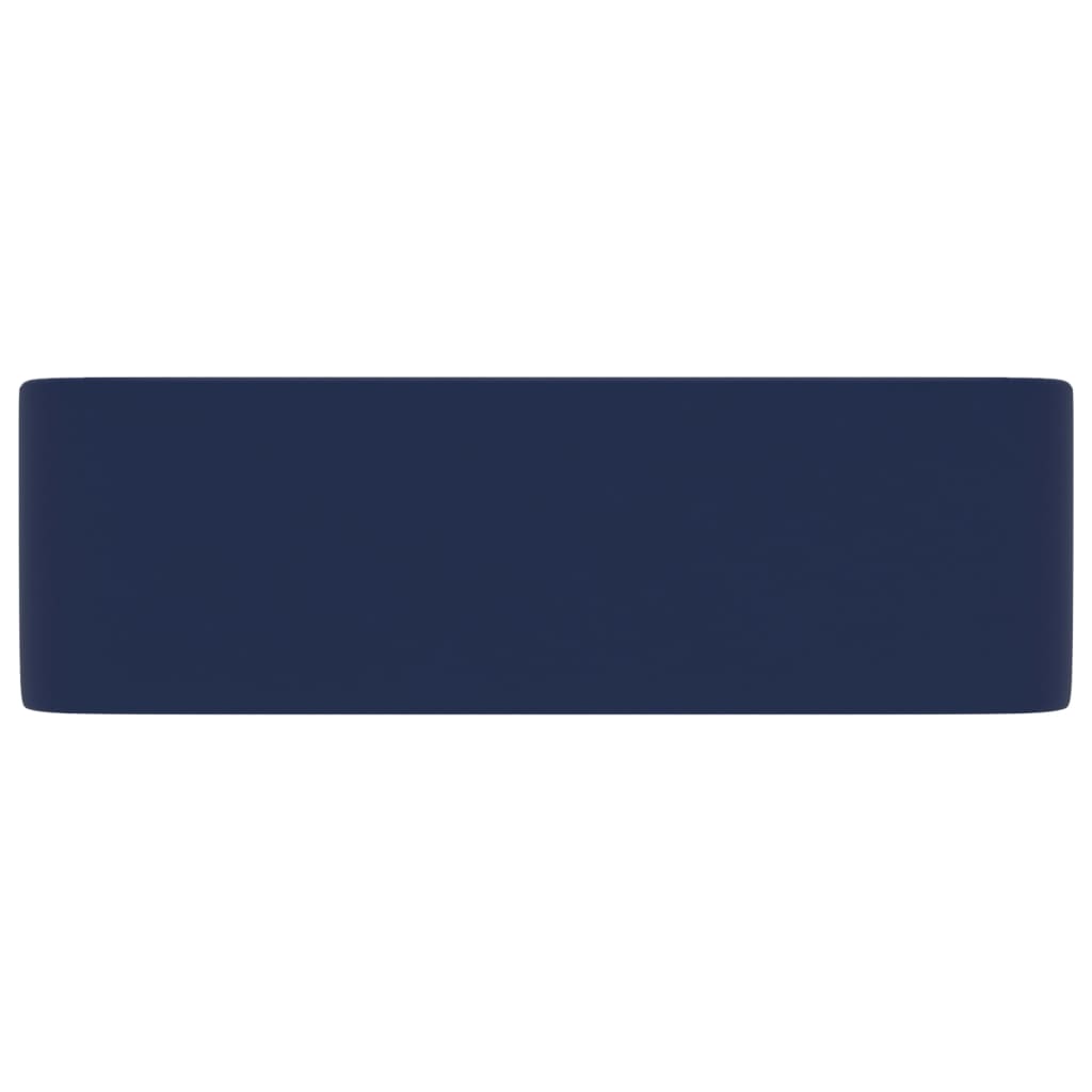 Wastafel 41x30x12 cm keramiek mat donkerblauw matte dark blue