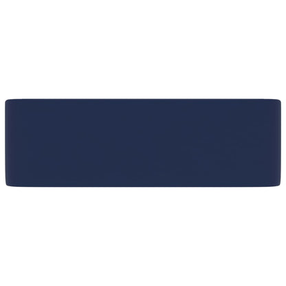 Wastafel 41x30x12 cm keramiek mat donkerblauw matte dark blue