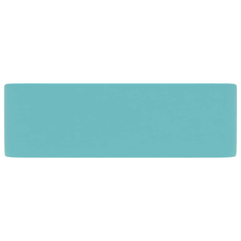 Wastafel 41x30x12 cm keramiek mat lichtgroen matte light green