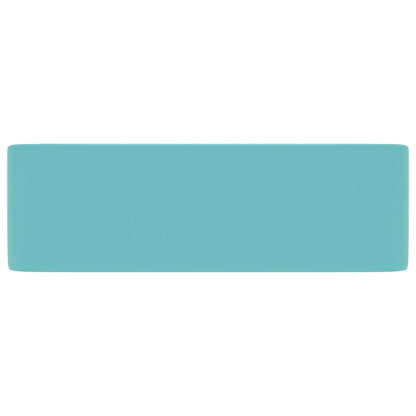 Wastafel 41x30x12 cm keramiek mat lichtgroen matte light green